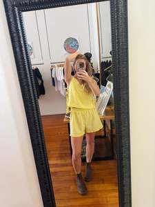 Eco Friendly Hemp Pants The Slow Game: Yellow set