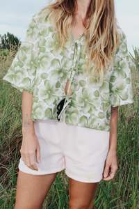 Eco Friendly Hemp Pants The Slow Game: Tie top shirt