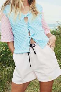 Cotton Tides- pastel short shorts