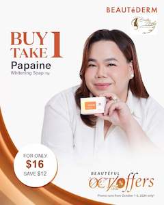 Facial Care: Beautéful OCT-offers for Papaine Whitening Soap 75g