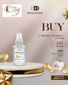 Your Year to Shine Promo for Cristaux Vitamin C Serum 30ml