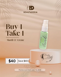 Beautederm Promotion: July Promo for MARDI CC Creme with SPF60 30ml (Beige) B1T1