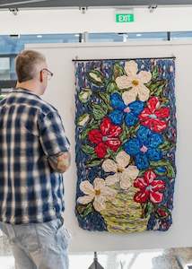 Bountiful | Giant Embroidery Tapestry | 1mt x 1.5mt