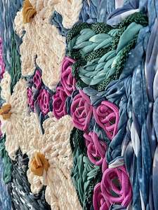 Wall Art: Blissful | Giant Embroidery Tapestry | 1mt x 1mt