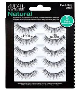 Ardell - Beauty Bean: Ardell Natural Multipack Fake Eyelashes 110 Black 5 Pairs