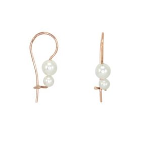 Simply Italian Two Pearl Earring on French Hook