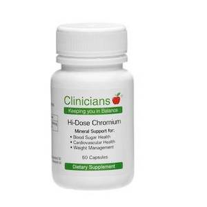 Products: CLINICIANS HI-DOSE CHROMIUM 60 CAPSULES