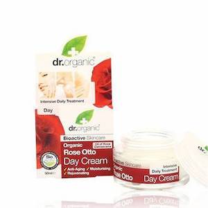Face Moisturisers: dr.organic ROSE OTTO DAY CREAM 50ML