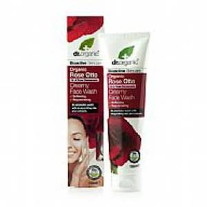 Cleansers: dr.organic ROSE OTTO CREAMY FACE WASH 150ML
