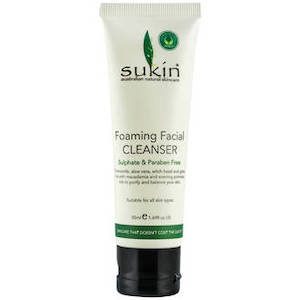 Cleansers: SUKIN FOAMING FACIAL CLEANSER 50ML