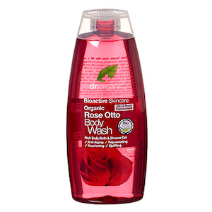 Body Wash: dr.organic ORGANIC ROSE OTTO BODY WASH 250ml