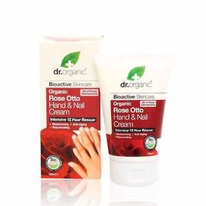Hand Foot Care: dr.organic ROSE OTTO HAND & NAIL CREAM 125ML