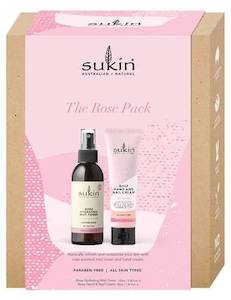 SUKIN THE ROSE PACK TONER AND NAIL CREAM 125ML & 50ML
