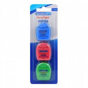 Dental Care: CAREDENT PERIOTAPE MINI FLOSS 3X 15M
