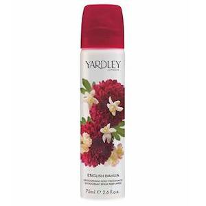 YARDLEY  DAHLIA BODY SPRAY 75ML