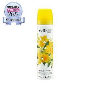 Deodorants: YARDLEY FREESIA BODY SPRAY 75ML