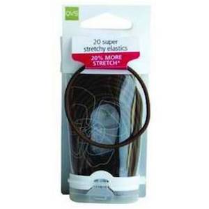 QVS 20 SUPER STRETCHY THIN ELASTIC - BROWN