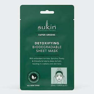 Facial Masks: SUKIN DETOXIFYING SHEET MASK 25ML