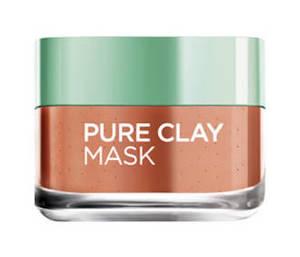 Facial Masks: L'OREAL PURE CLAY MASK EXFOLIATE & SMOOTH 50ML