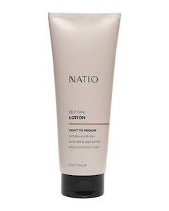 NATIO SELF TAN LOTION LIGHT TO MEDIUM 210ML