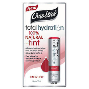 CHAPSTICK TOTAL HYDRATION 100% NATURAL MERLOT