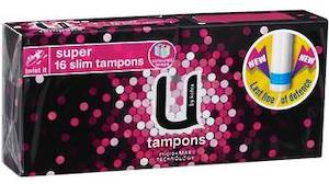 For Her: U BY KOTEX TAMPON SUPER 16 PACK