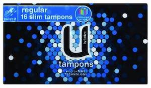 U BY KOTEX TAMPON REGULAR 16 PACK