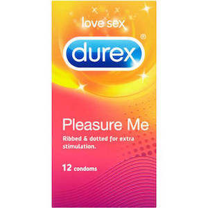 Condoms: DUREX CONDOMS PLEASURE ME 12 PACK
