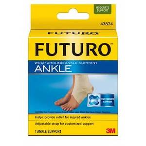 Braces Supports: FUTURO WRAP AROUND ANKLE SUPPORT - MEDIUM