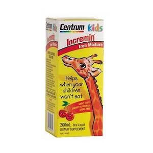 Centrum: CENTRUM FOR KIDS INCREMIN IRON SYRUP 200ML