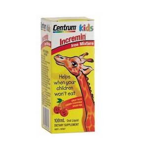 CENTRUM FOR KIDS INCREMIN IRON SYRUP 100ML