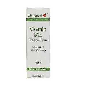 Clinicians: CLINICIANS VITAMIN B12 SUBLINGUAL DROPS 15ML