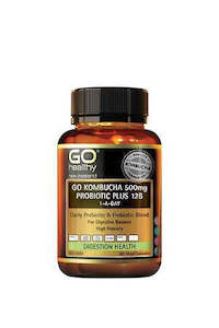Go Healthy Nz: GO KOMBUCHA DIGESTION + TURMERIC 12B 1-A-DAY CAPS 60