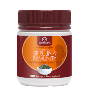 Lifestream: Lifestream Vitamin C Spirulina Immunity 120 CAPS