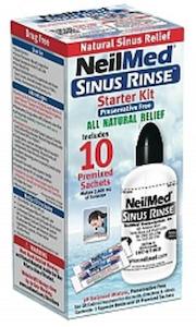 Neilmed Pharmaceuticals: NEILMED SINUS RINSE STARTER KIT BOTTLE &10 SACHETS