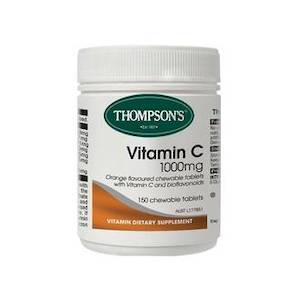 THOMPSON'S VITAMIN C 1000MG CHEWABLE 150 TABLETS