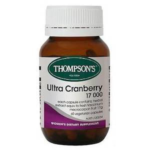 Thompsons: THOMPSON'S ULTRA CRANBERRY 17000 60 CAPSULES