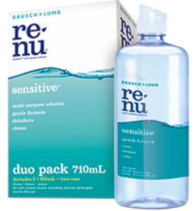 Eye Care: Bausch & Lomb Renu SENSITIVE Multi purpose Duo Pack