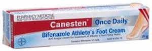 Foot Care: Canesten Once Daily Bifonazole ATHLETES FOOT Cream 20g