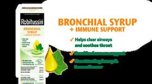Robitussin Bronchial Syrup + Immune Support 200ml