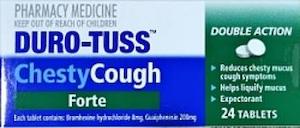 Duro Tuss: Duro-Tuss CHESTY Cough Forte Double Action 24 Tab