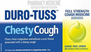 Duro Tuss: Duro-Tuss CHESTY Cough Lozenges LEMON 24