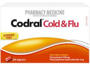 Codral: Codral Cold & Flu Tablets 24 CODEINE FREE
