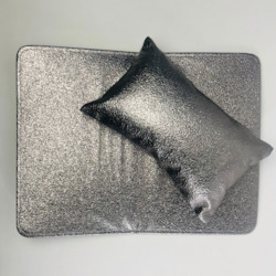 Nail Accessories: Metallic Manicure Cushion & Mat