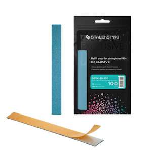 Nails: Staleks - Refill Pads For Straight Nail File Soft Pro Expert 20, 100 grit (30 pcs)
