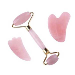 Monthly Specials: Rose Quartz Roller & Guasha Set