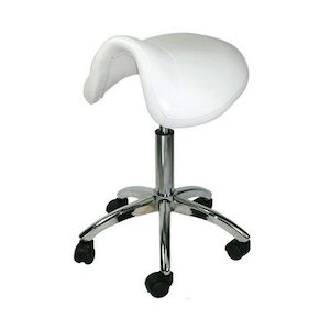 Stools Chairs: Saddle Stool - White(AC803W)