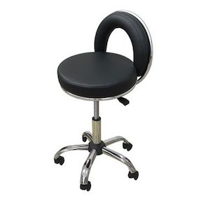 Stools Chairs: Beautician Chair With Backrest - Black