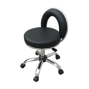 Stools Chairs: Pedicure Operator Stool - Black (Low Seated)