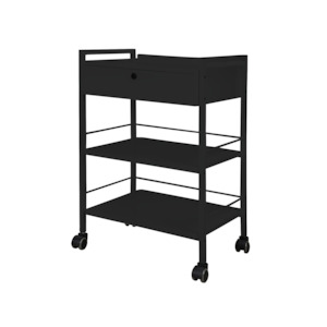 Trolley With One Drawer - Black